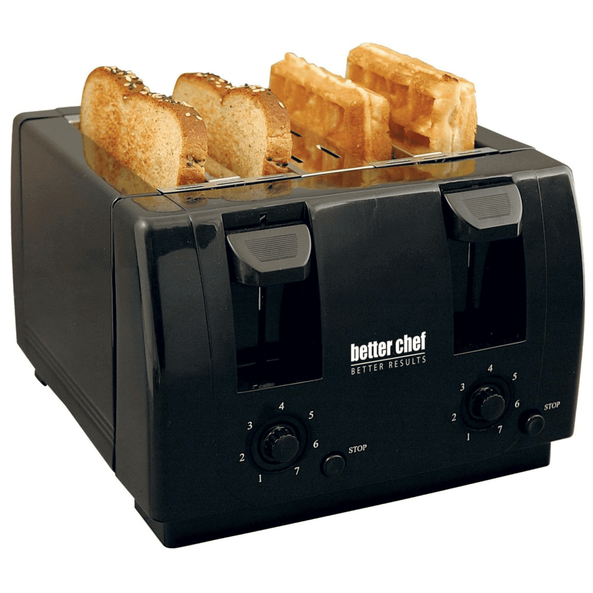 Better Chef Wide Slot 4-Slice Dual Control Toaster Better Chef Wide Slot 4-Slice Dual Control Toaster