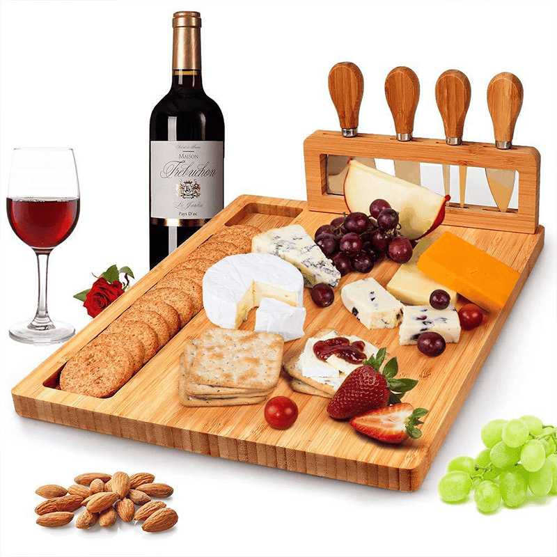 Kitchen Bamboo Cheese Board Set Natural Bamboo Cutting Board Kitchen Bamboo Cheese Board Set Natural Bamboo Cutting Board